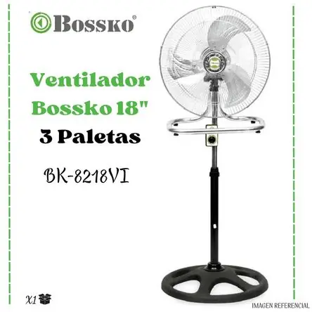 Compra Adesso Ventilador Bossko 3 Aspas 3 en 1 De 18? 200 Watts BK-8218VI – PLATEADO