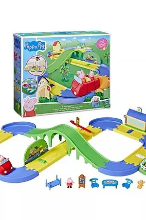 In Voga Pista de Autos Peppa Pig Alrededor de todo el Pueblo